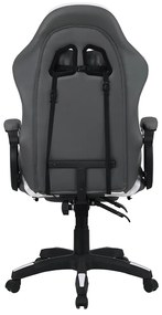 Fotoliu birou Juventa (cu RGB iluminat LED) (negru + alb). 1040136