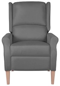329258 vidaXL Fotoliu extensibil, gri deschis, material textil