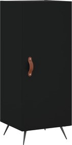 vidaXL Servantă, negru, 34,5x34x90 cm, lemn compozit