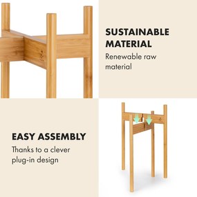 Zeist, suporturi pentru flori, 2 înălțimi, combinabile, design plug-in, naturale