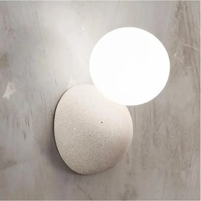 Ondaluce - Aplica de perete ROCK 1xG9/7W/230V beton/alb