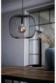 Nordlux - Pendul pe cablu BERONI 1xE27/60W/230V negru, diam. 40 cm