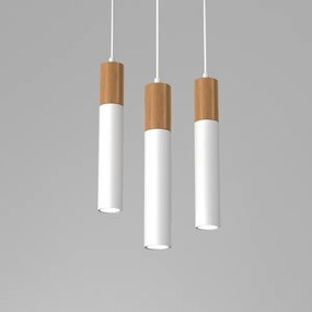 Lustră pe cablu CASSA 3xGU10/8W/230V alb