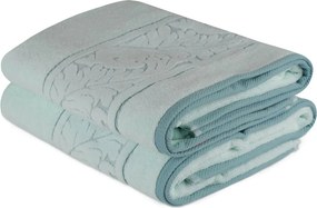 Set 2 prosoape baie SULTAN, verde menta, bumbac, 70x140 cm