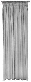 Draperie gri originală cu paiete și agățare pe bandă încreţită