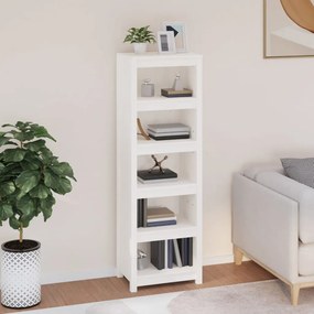 vidaXL Bibliotecă, alb, 50x35x154 cm, lemn masiv de pin