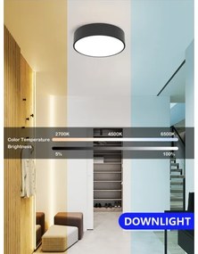 Plafonieră LED dimabilă Immax NEO 07200L RONDATE LED/18W/230V negru Tuya + telecomandă