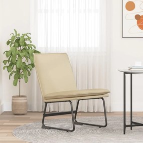 351318 vidaXL Scaun de relaxare, crem, 52x75x76 cm, material textil