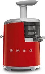 Storcător de fructe Smeg SJF01RDEU, 150 W, 500 ml, rotație inversă, recipient pentru resturi de 1,6 l, roșu