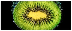 Tablou - detailu cu kiwi în apă (120x50 cm)