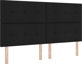 vidaXL Cap de pat cu înălțime ajustabilă Negru 180 cm țesătură