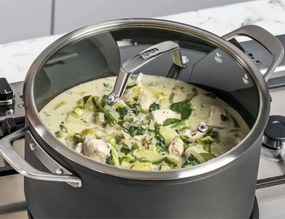 Set oale si tigaie Ninja Zerostick Premium C35005DE, 9 piese, Tehnologie antiaderenta, Pana la 260°C, Inductie, Negru