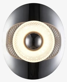 Zuma Line MB2293-1S-3BCT - Aplica LED de perete DIOP LED/8W/230V negru/fumuriu. č.