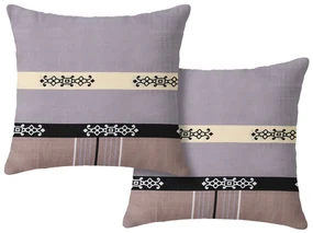 Set 2 huse decorative pentru perna DANIELA 45x45 cm, bej