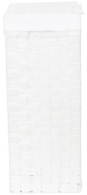 Coș de rufe cu capac Compactor Laundry Linen, înălțime 60 cm, alb