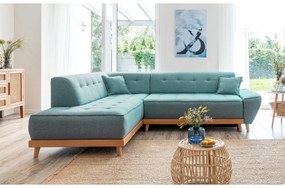 Colțar turcoaz extensibil (cu colț pe partea stângă ) Dazzling Daisy – Miuform