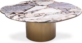 Masuta de cafea design LUX cu blat din marmura Shapiro