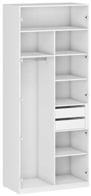 Corp dulap Unity - 100 cm, pentru haine, alb