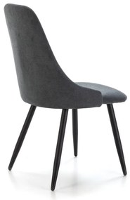 Scaune de dining gri-închis 4 buc. Mani – Marckeric