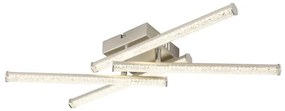 Plafonieră LED Globo 67346-24 KIRINA LED/24W/230V 4000K crom mat