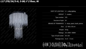 Lustra cristal Bohemia L17 270/24/3-H, 3-SK, F 2 floor