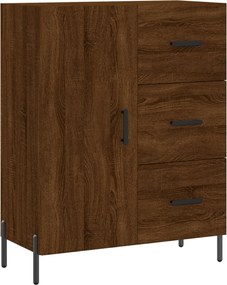vidaXL Servantă, stejar maro, 69,5x34x90 cm, lemn prelucrat