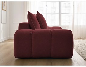 Canapea burgundy cu tapițerie din chenille 278 cm Everest – Bobochic Paris