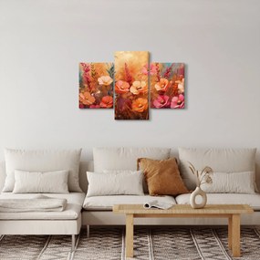 Tablou - Flori de pajiște, pictură (90x60 cm)