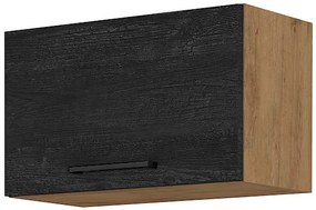 Dulap superior de bucătărie Virion 60 GU 36 1F (Stejar lancelot + lemn închis). 1046304
