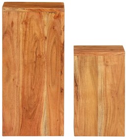 Mese laterale, 2 buc., lemn masiv de acacia