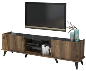 Masă TV Elegante Walnut Negru