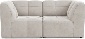 Canapea bej cu tapițerie din catifea 180 cm Aloha – Makamii