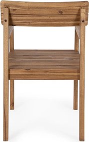 Scaun de grădină în culoare naturală din lemn masiv Rodano – Bizzotto