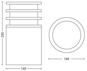 Philips 17402/93/P0 - Lampă LED Hue LUCCA 1xE27/9,5W/230V IP44 dimabilă
