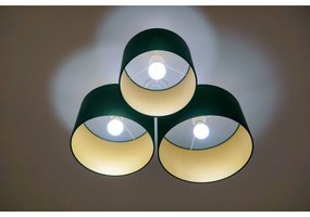Duolla - Plafonieră ROLLER TRIO 3xE27/60W/230V verde/auriu