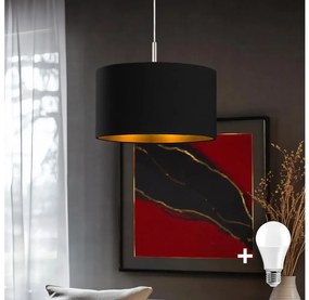 Lustră LED pe cablu Eglo TUNJA 1xE27/60W/230V negru