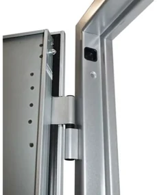 Usa metalica de intrare in apartament antiefractie - Dierre SPARTA 8 + Contratoc ST, Usa Alb + Toc Alb, 1.5 mm
