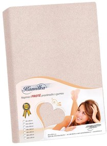 Bellatex Cearșaf din bumbac terry, roz pudră, 200 x 220 cm