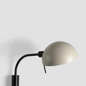 Aplica de perete metal ajustabila DOMINICA negru, bej