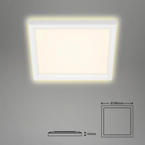 Plafonieră LED CADRE LED/18W/230V d. 29,6x29,6 cm albă Briloner 7362-016