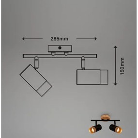 Spot Briloner 2144025 SPOT 2xGU10/9W/230V