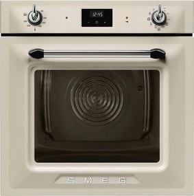 Cuptor de încastrat Smeg SOP6900TP, 3000 W, 68 l, clasa A, 9 funcții și 5 niveluri de gătit, autocurățare, cronometru, 30–280 °C, culoare crem