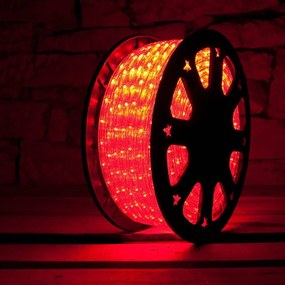 decoLED LED furtun luminos - roșu, 50 m