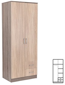 Dulap Miami 80x205 cm stejar Sonoma-stejar York