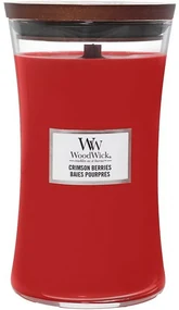 Lumânare parfumată vază mare WoodWick CrimsonBerries, 609 g