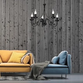 Lustră pe lanț DONATO 5xE14/40W/230V negru