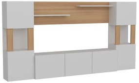 Mobilier living Loreena (Alb + teak) . 1102294