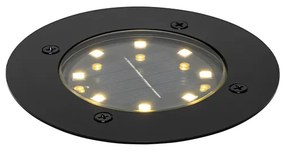Spot modern pentru sol negru cu LED inclus IP65 solar - Terry