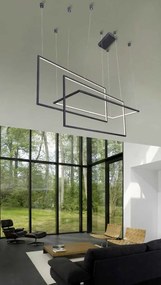 Lustra LED dimabila design modern Metric white