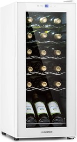 Klarstein Shiraz 18 Slim Uno, frigider pentru vin, 50 litri, 18 sticle, panou de control tactil, 5-18°C